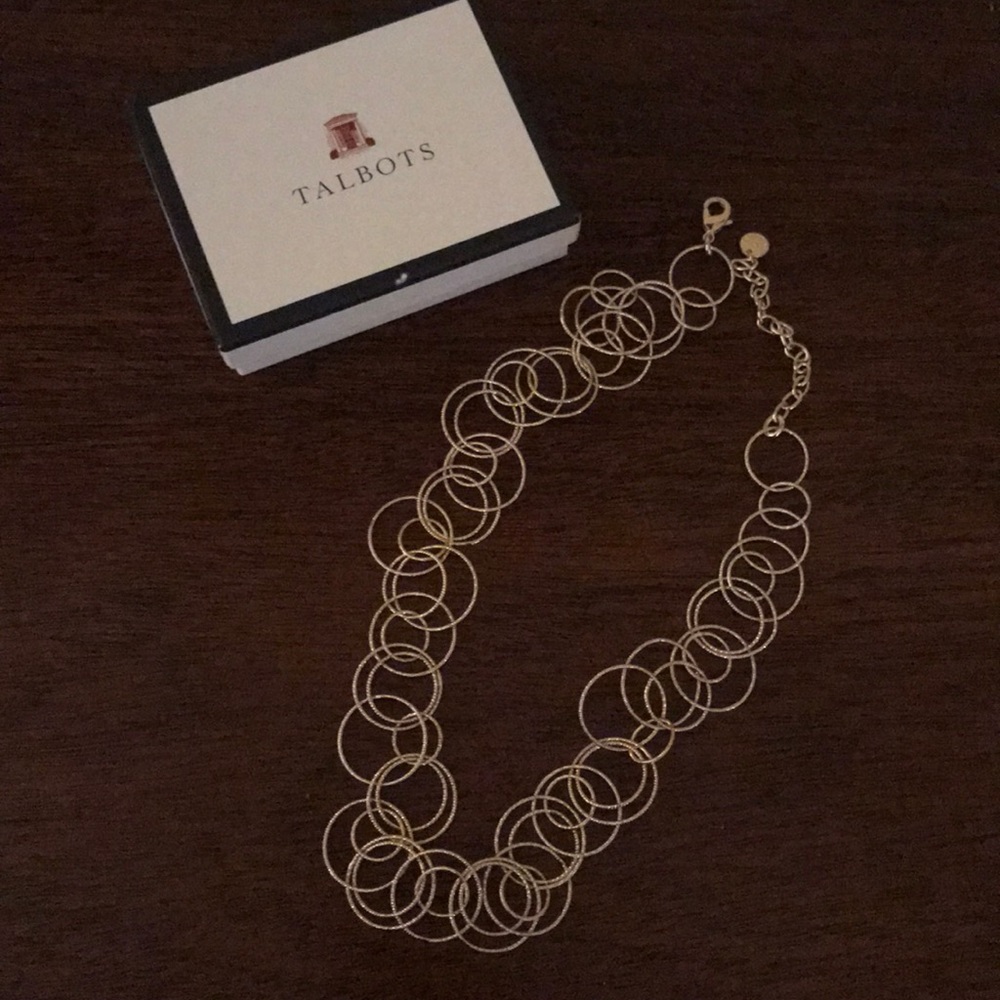 1 Talbot’s gold tone necklace.